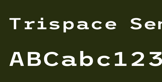 Trispace SemiExpanded SemiBold