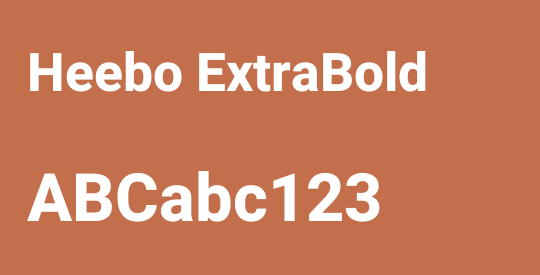 Heebo ExtraBold