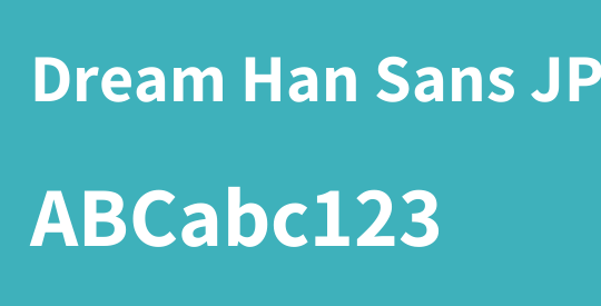 Dream Han Sans JP