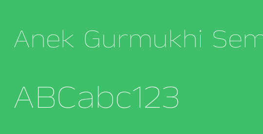 Anek Gurmukhi SemiExpanded Thin