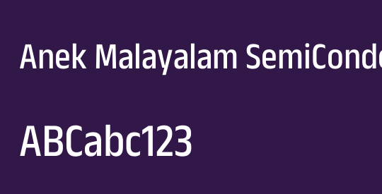 Anek Malayalam SemiCondensed Medium