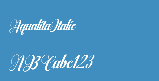 AqualitaItalic