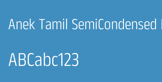 Anek Tamil SemiCondensed Light