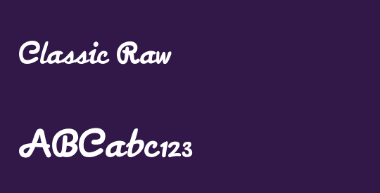 Classic Raw