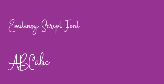 Emitensy Script Font