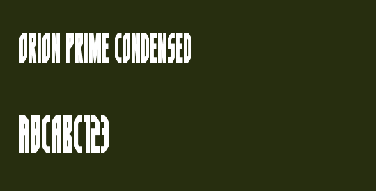 Orion Prime Condensed