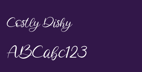Costly Dishy