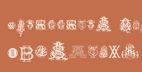 Intellecta Monograms Random Samples Nine