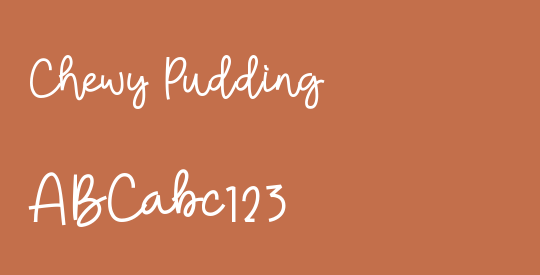 Chewy Pudding