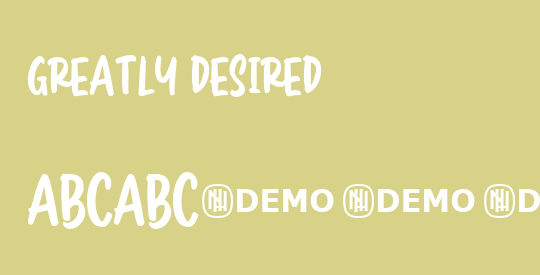 Greatly Desired