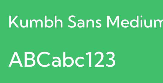 Kumbh Sans Medium