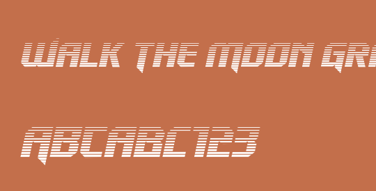 Walk The Moon Gradient Italic
