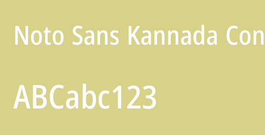Noto Sans Kannada Condensed Medium