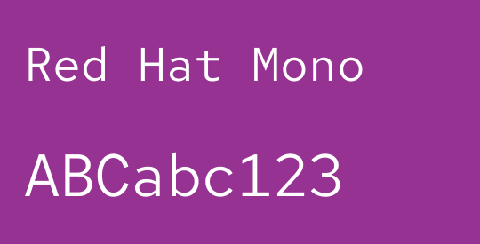 Red Hat Mono