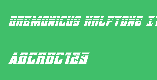 Daemonicus Halftone Italic