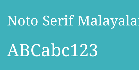 Noto Serif Malayalam