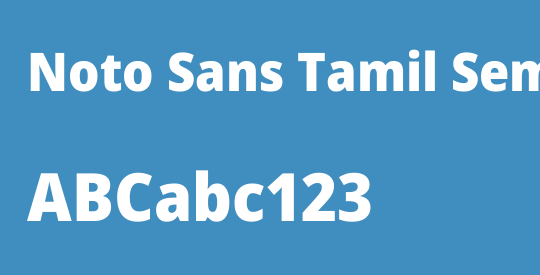 Noto Sans Tamil SemiCondensed Black