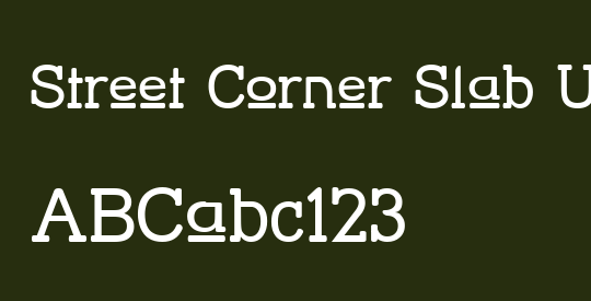 Street Corner Slab Upper