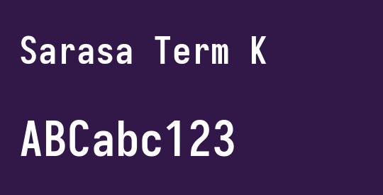 Sarasa Term K