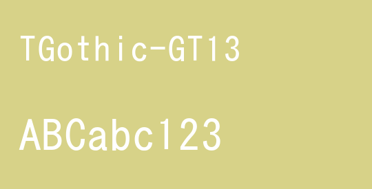TGothic-GT13