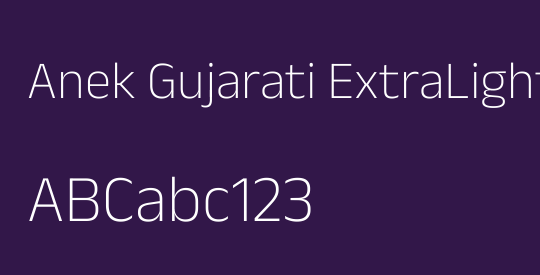 Anek Gujarati ExtraLight