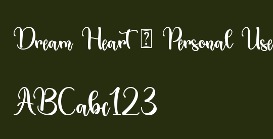 Dream Heart - Personal Use