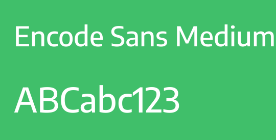 Encode Sans Medium