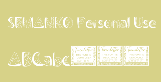 SEMANKO Personal Use