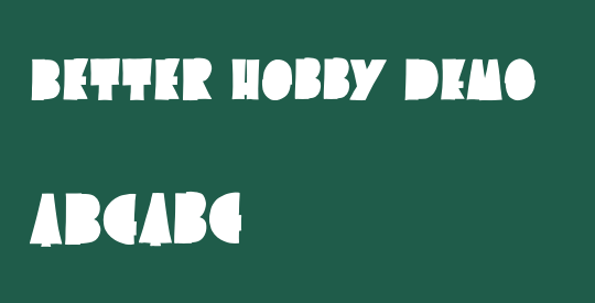 Better Hobby DEMO