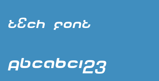 Tech Font
