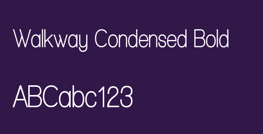 Walkway Condensed Bold