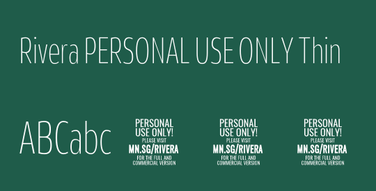 Rivera PERSONAL USE ONLY Thin