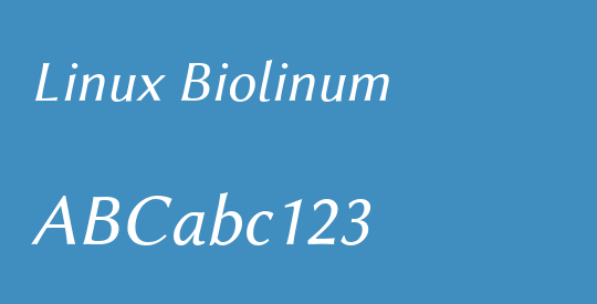 Linux Biolinum