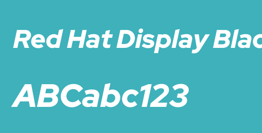 Red Hat Display Black