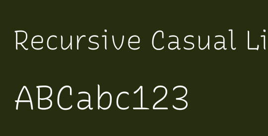 Recursive Casual Light