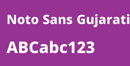 Noto Sans Gujarati ExtraBold