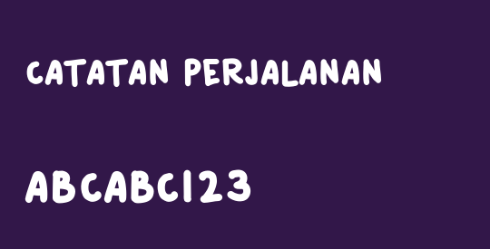 Catatan Perjalanan