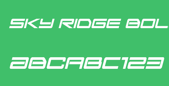 Sky Ridge Bold Condensed Ital