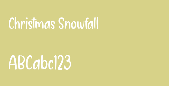 Christmas Snowfall