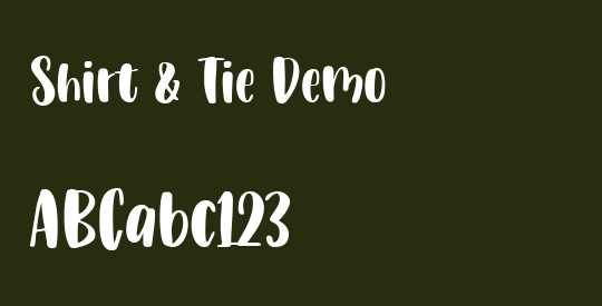 Shirt & Tie Demo