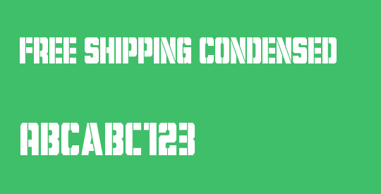 Free Shipping Condensed