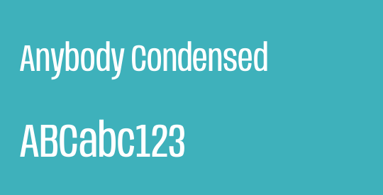 Anybody Condensed