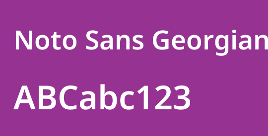 Noto Sans Georgian SemiBold