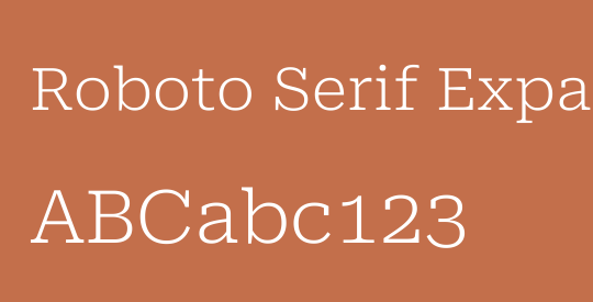 Roboto Serif Expanded ExtraLight