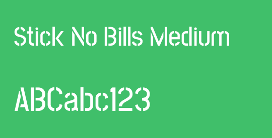 Stick No Bills Medium