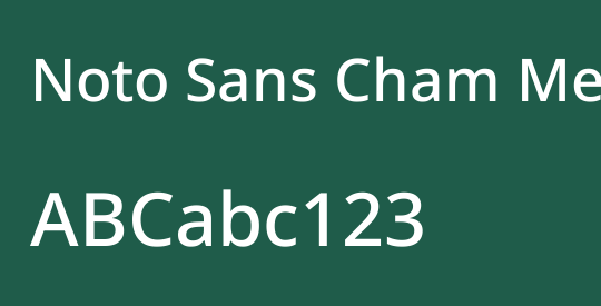 Noto Sans Cham Medium