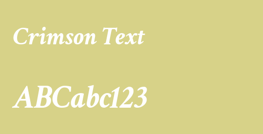 Crimson Text