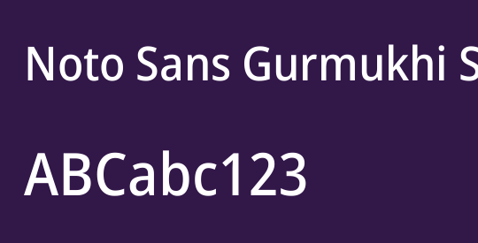 Noto Sans Gurmukhi SemiCondensed Medium