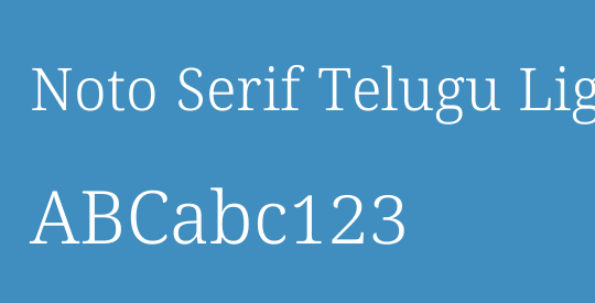 Noto Serif Telugu Light