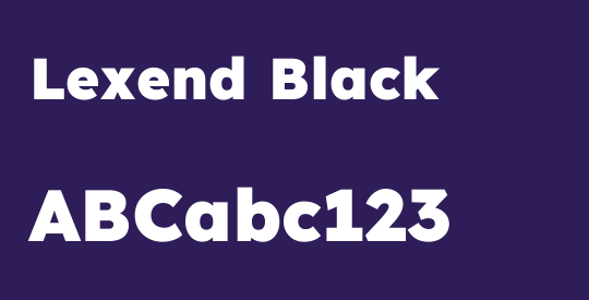 Lexend Black 